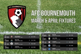 AFC Bournemouth March &amp; April 2016 Fixtures