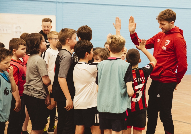 AFC Bournemouth star Jack Stacey joins youngsters at Premier League Kicks