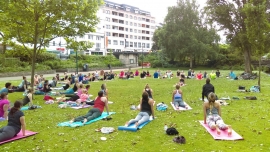 Free Park Yoga is back in Bournemouth this Summer