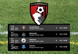 AFC Bournemouth - November Fixtures