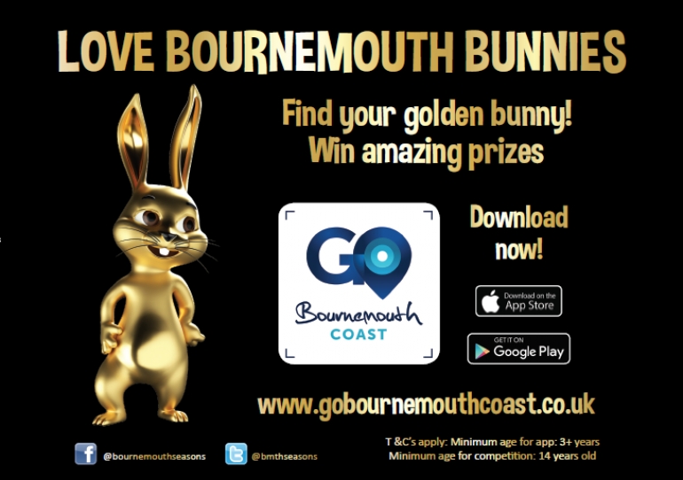 Find Bournemouth Bunnies, win up to £1000 Shopping Vouchers
